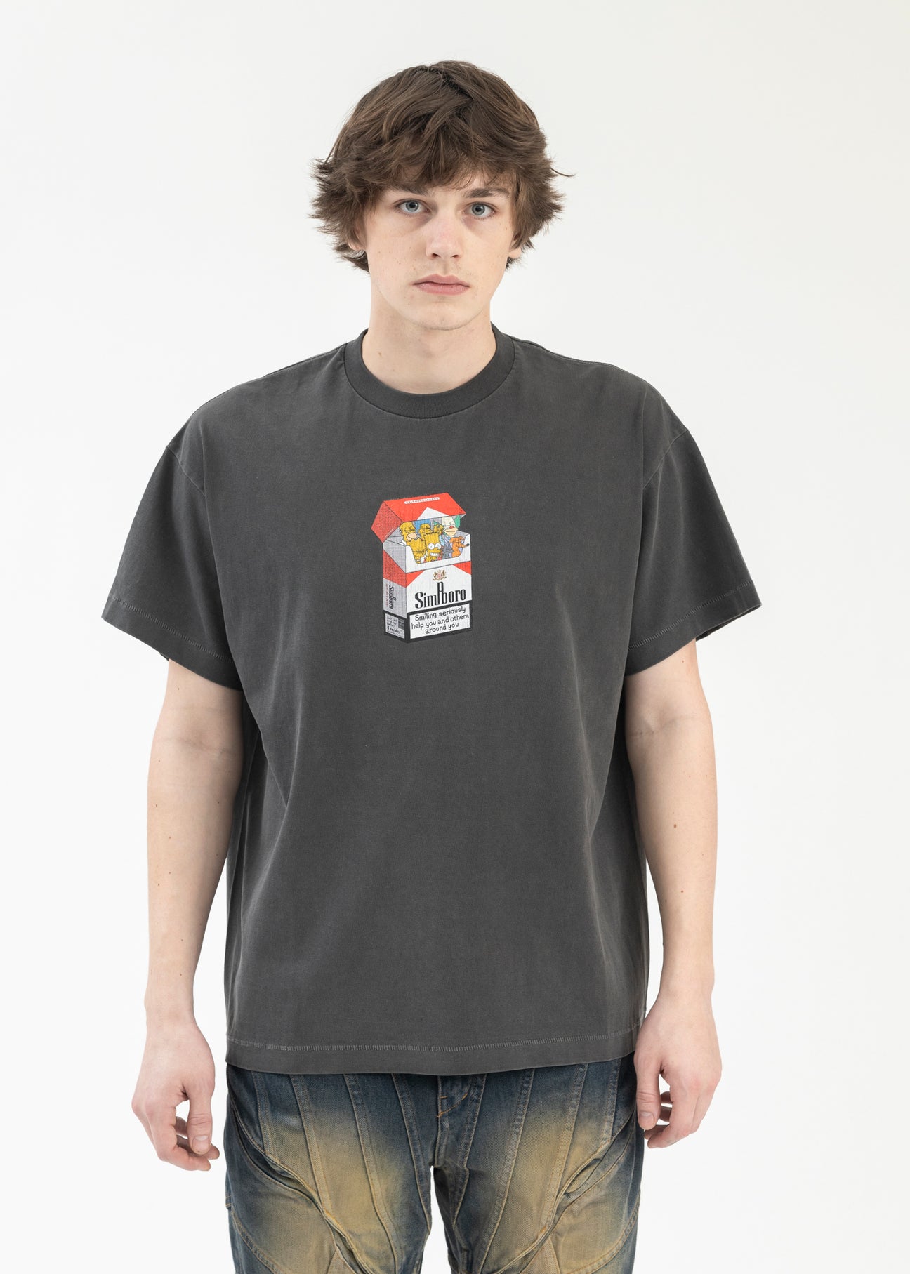 VINTAGE BLACK MARLBORO SIMPSONS T-SHIRT – 017 Shop