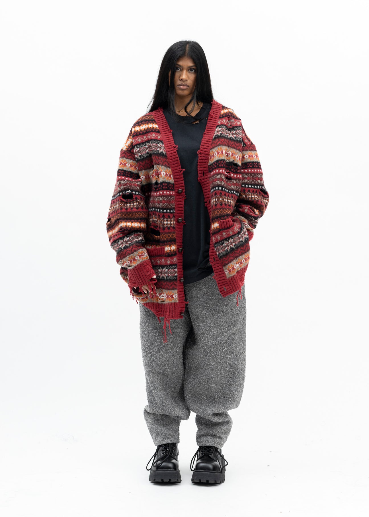 OVERSIZED FAIR-ISLE KNIT VEST（ダブレット）