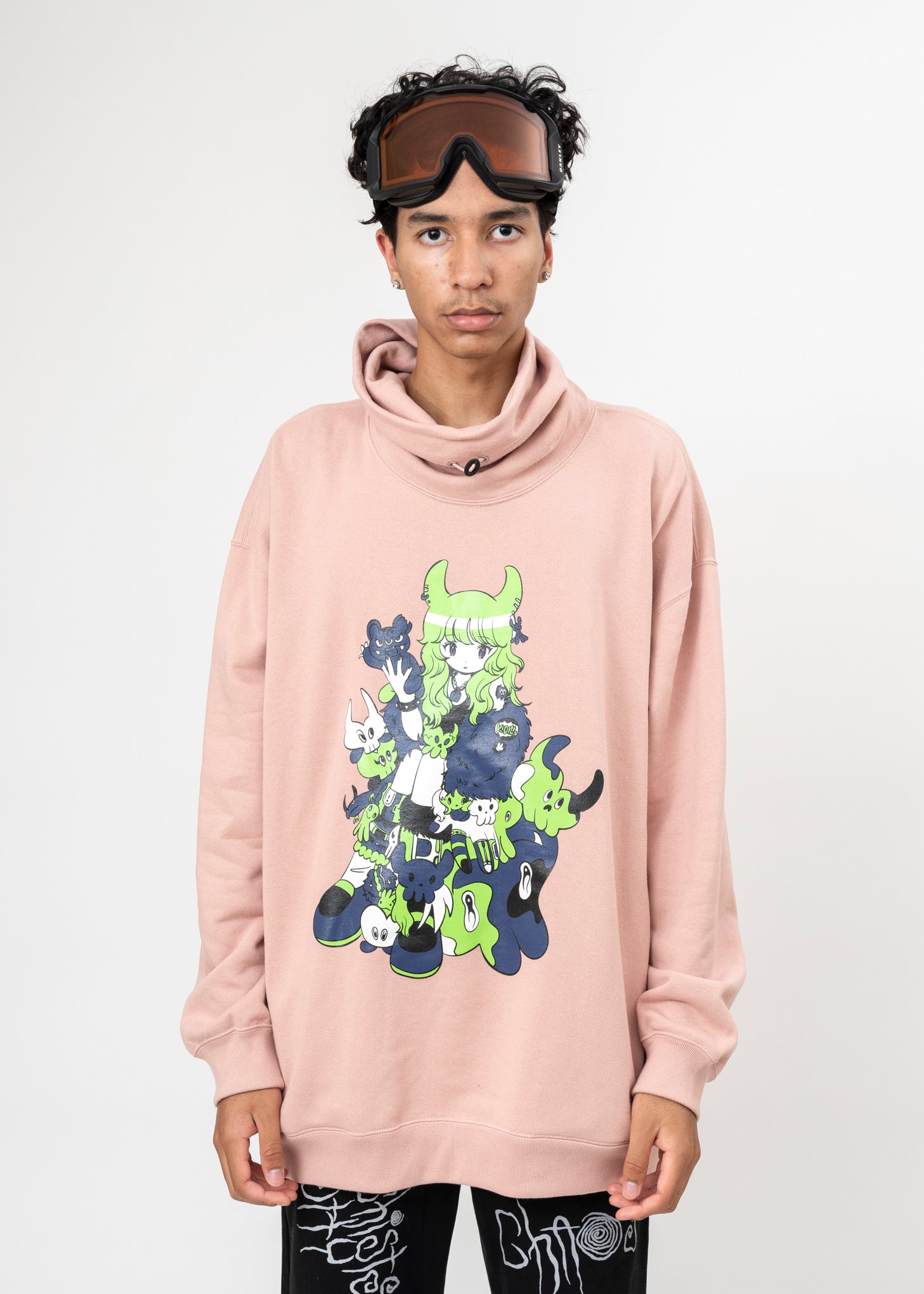 Punk Raglan PINK Kidill Punk Girl Raglan Pull-over Sweat – 017 Shop