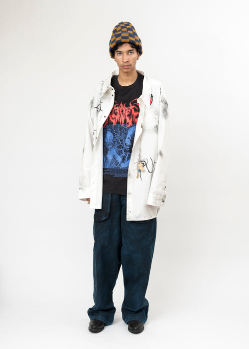 Black KIDILL × EDWIN Patch Slim Tapered Pants – 017 Shop