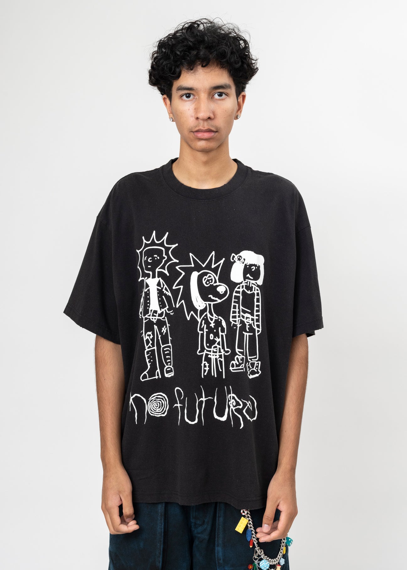 Black NO FUTURE T-Shirt – 017 Shop