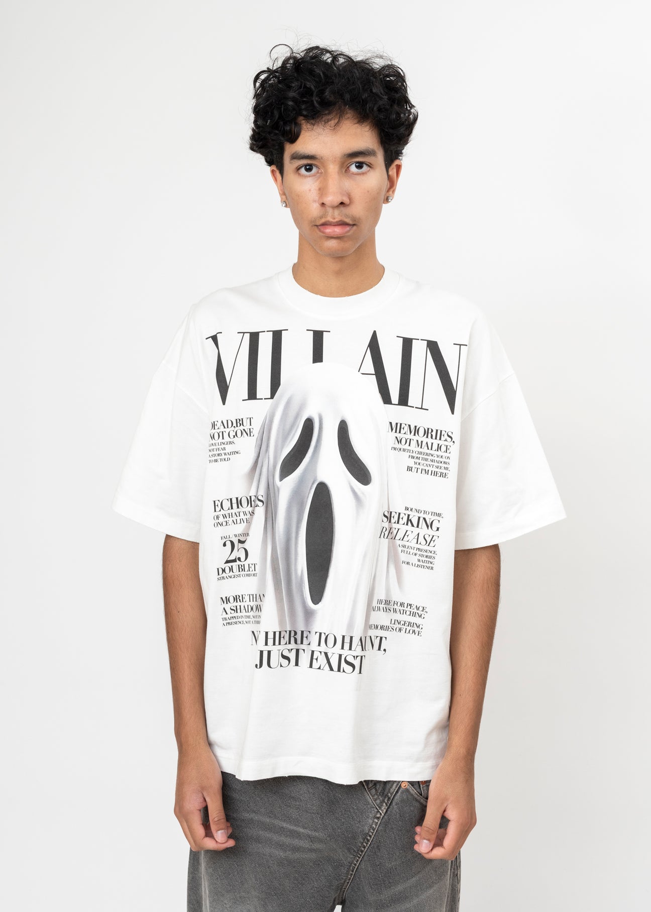 WHITE DOUBLET VILLAIN COVER PRINT T-SHIRT – 017 Shop