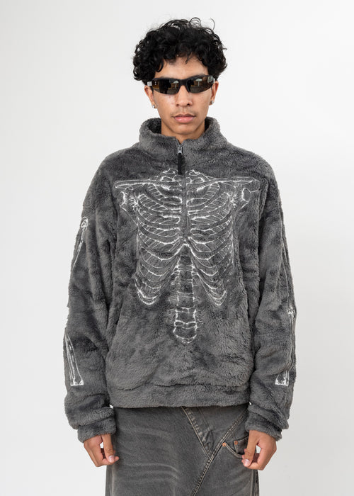 BLACK DOUBLET EMBROIDERED CHAIN ZIP-UP HOODIE – 017 Shop