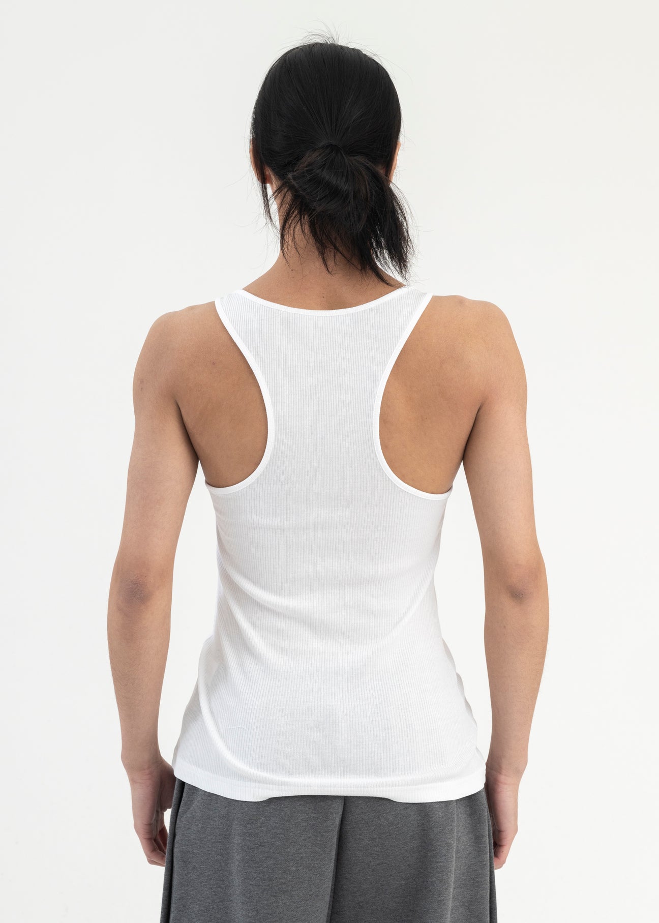 WHITE INVISIBLE STRAP TANK TOP – 017 Shop