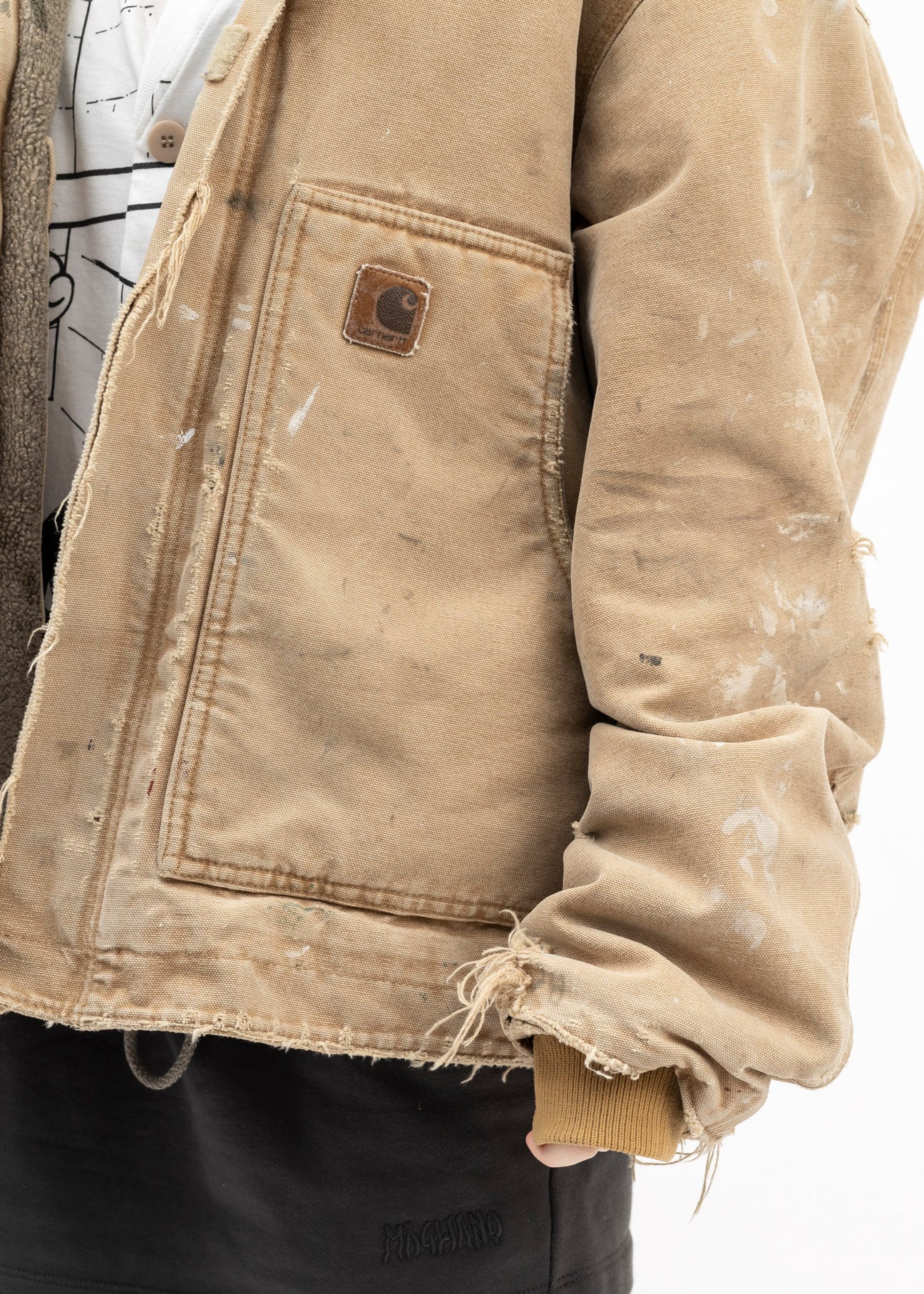 Vintege Carhartt Detroit Jacket USA製 Vintage Beige Carhartt Detroit Jacket – 017 Shop