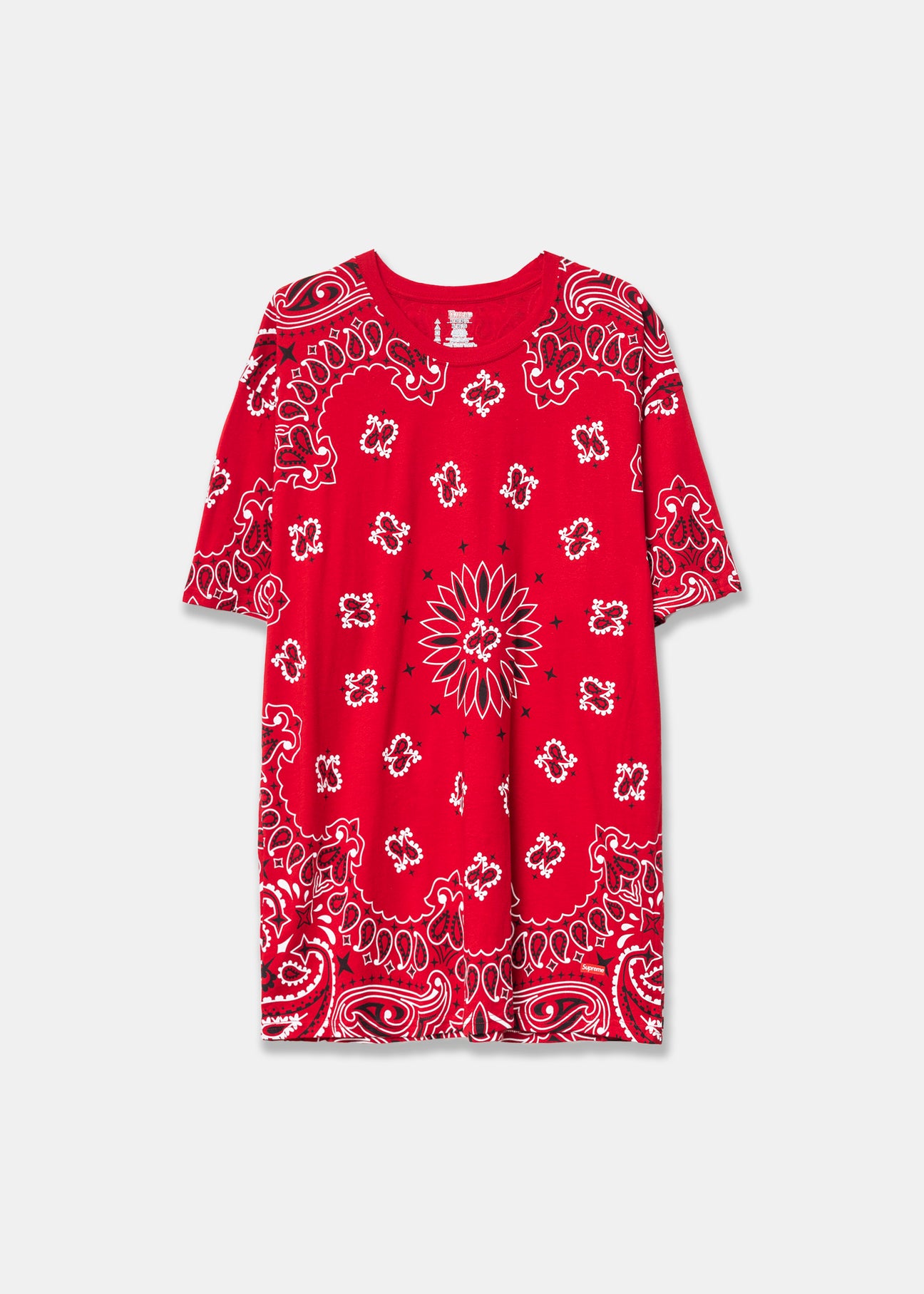 Supreme Red Paisley T-Shirt – 017 Shop