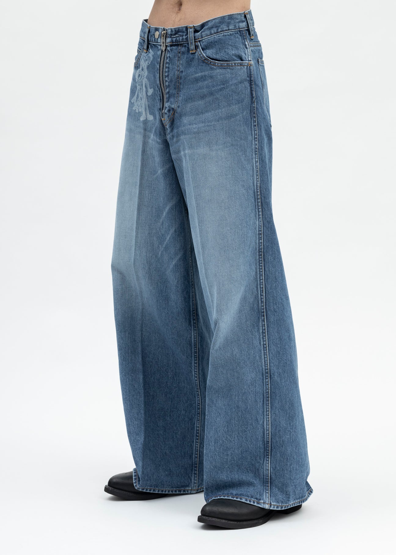 MASUBOYS BAGGY JEANS FADED INDIGO 44