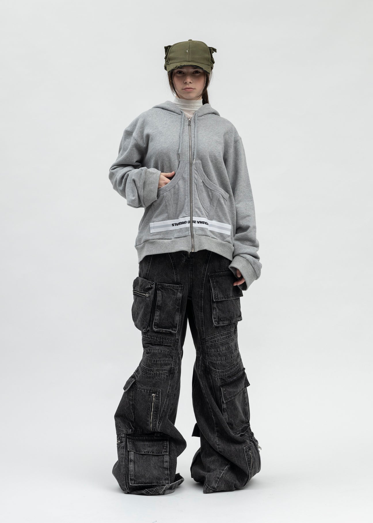 GREY UNDERWEAR HOODIE – 017 Shop