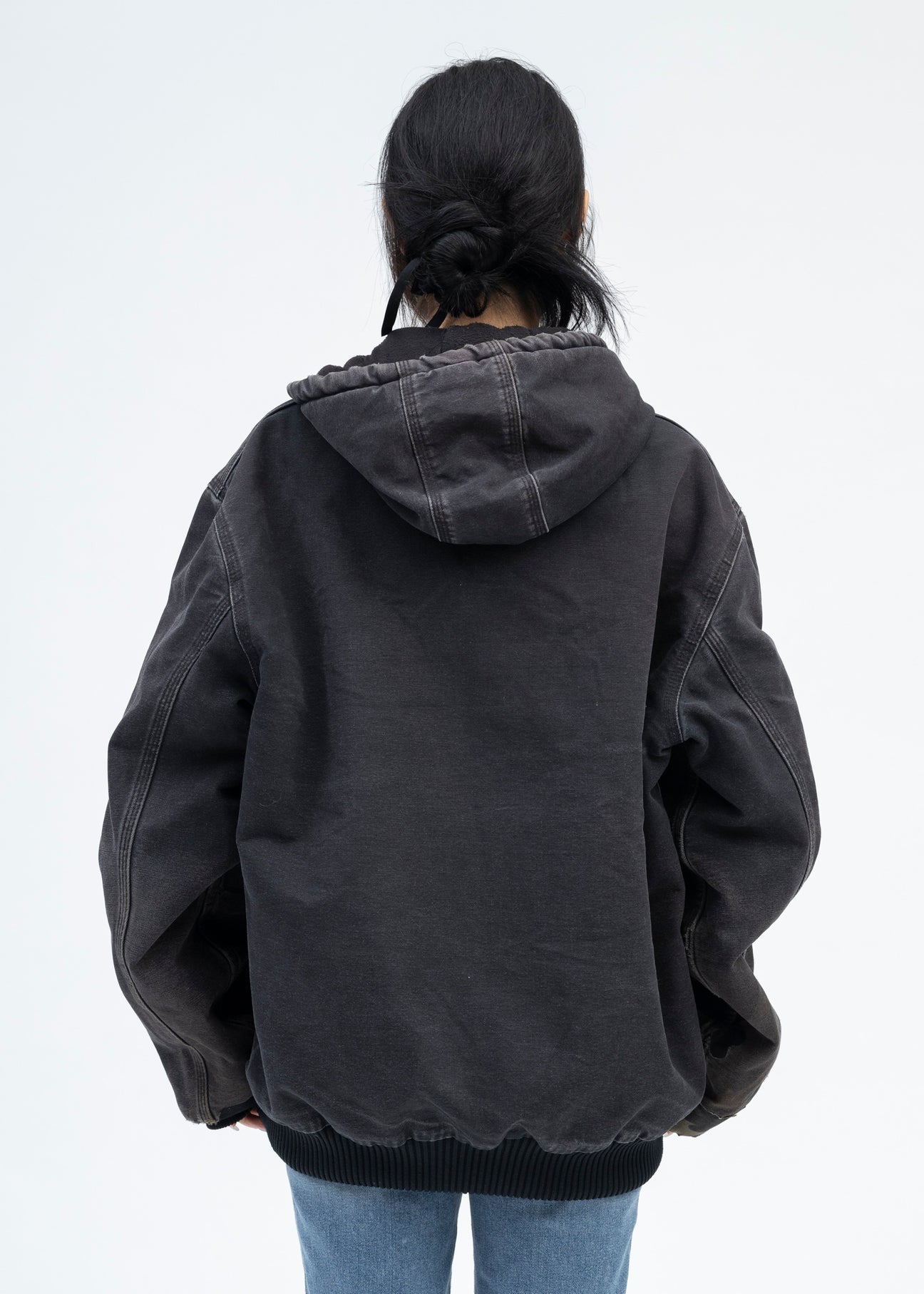 Vintage Black Carhartt Hooded Jacket – 017 Shop