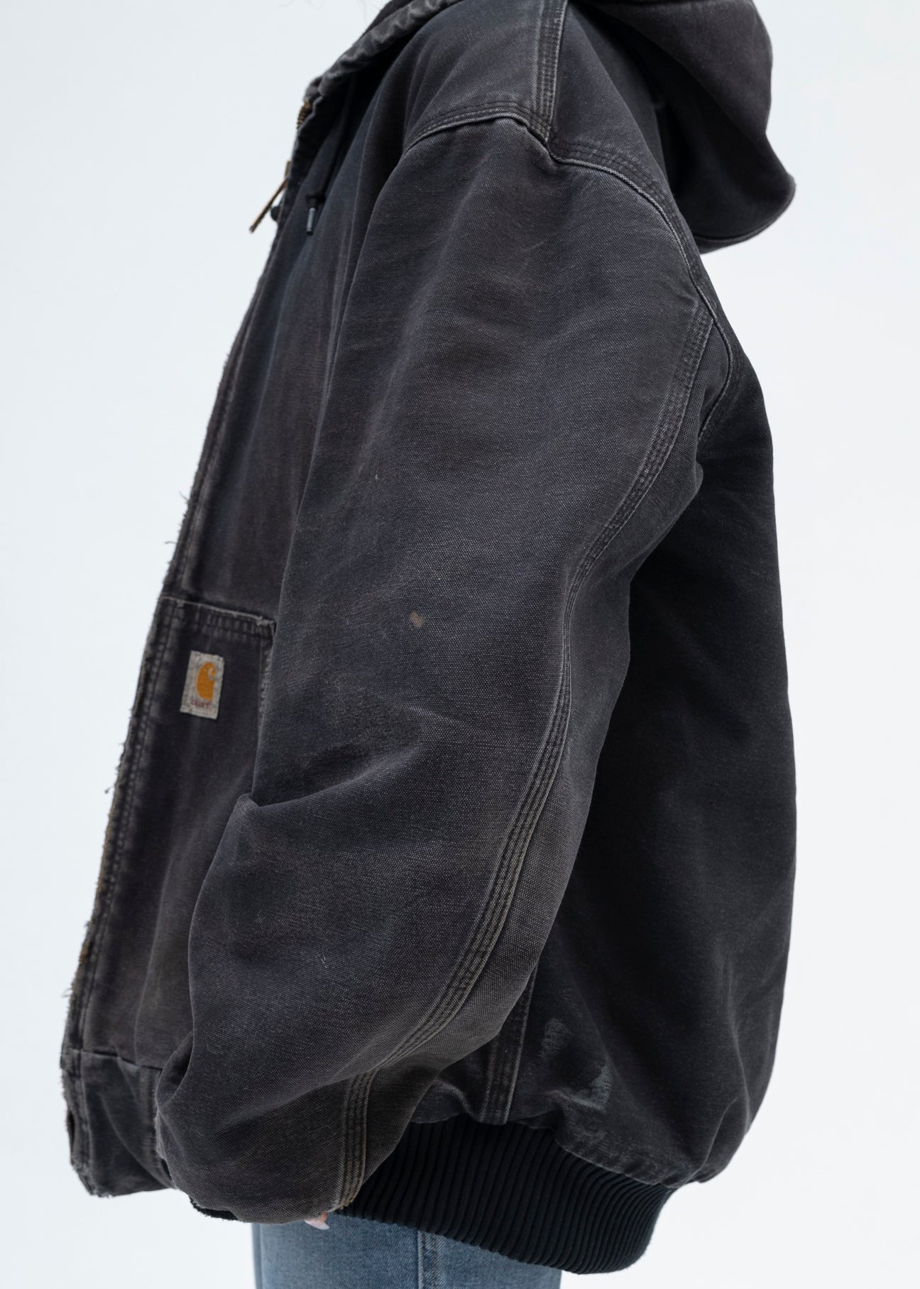 Vintage Black Carhartt Hooded Jacket – 017 Shop