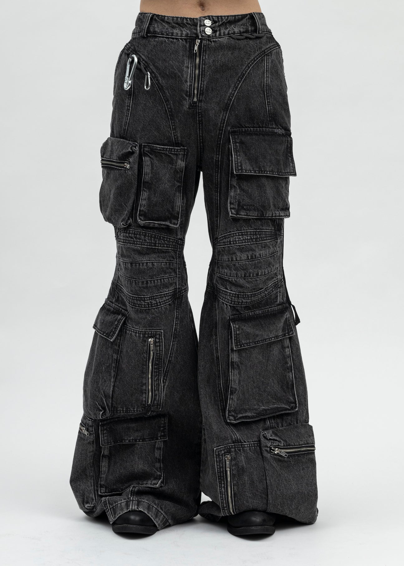 BLACK CAMPING CARGO JEANS – 017 Shop