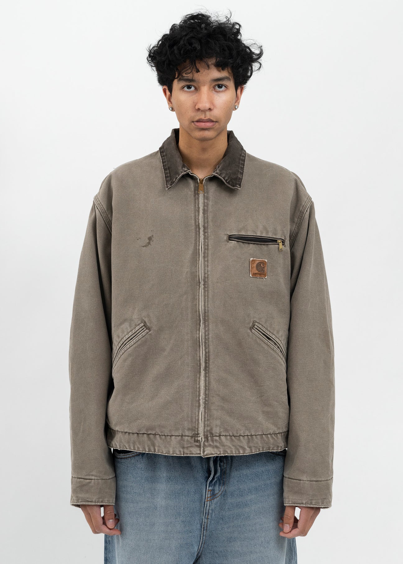 Vintage Grey Carhartt Detroit Jacket – 017 Shop