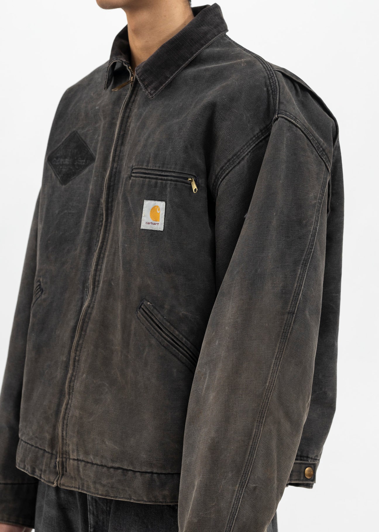 Vintage Washed Black Carhartt Detroit Jacket – 017 Shop