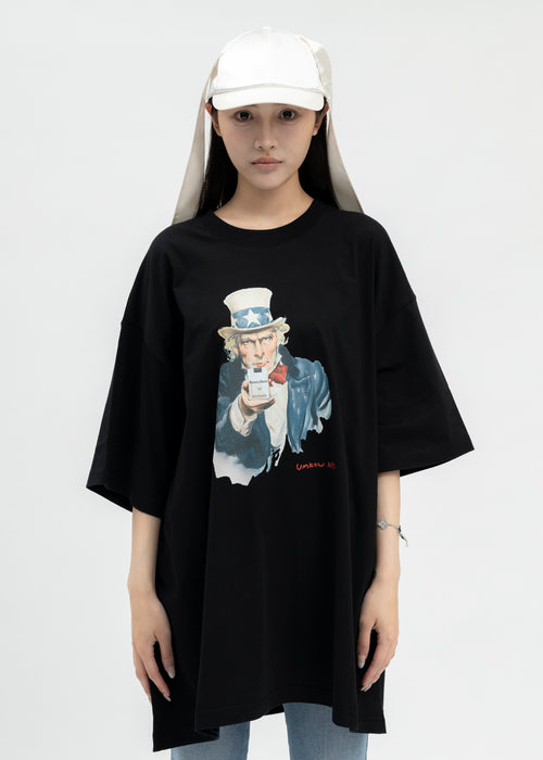 We11Done ♥ Vintage Heart T-Shirt/追跡付 We11done Black Heart Patch Logo Oversized T-shirt men luxury