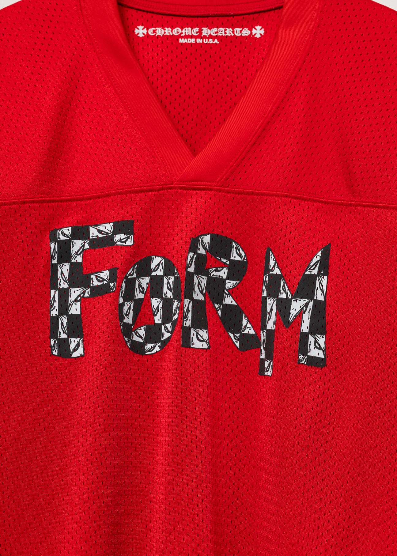 Red Form Chrome Hearts x Matty Boy Football Short Sleeve