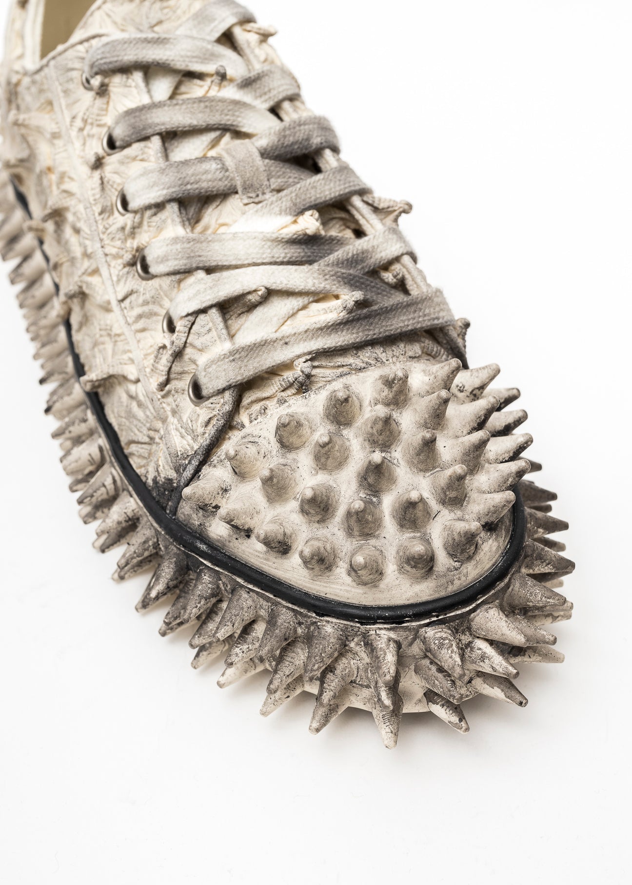 IVORY PORCUPINE LACE UP SNEAKER – 017 Shop