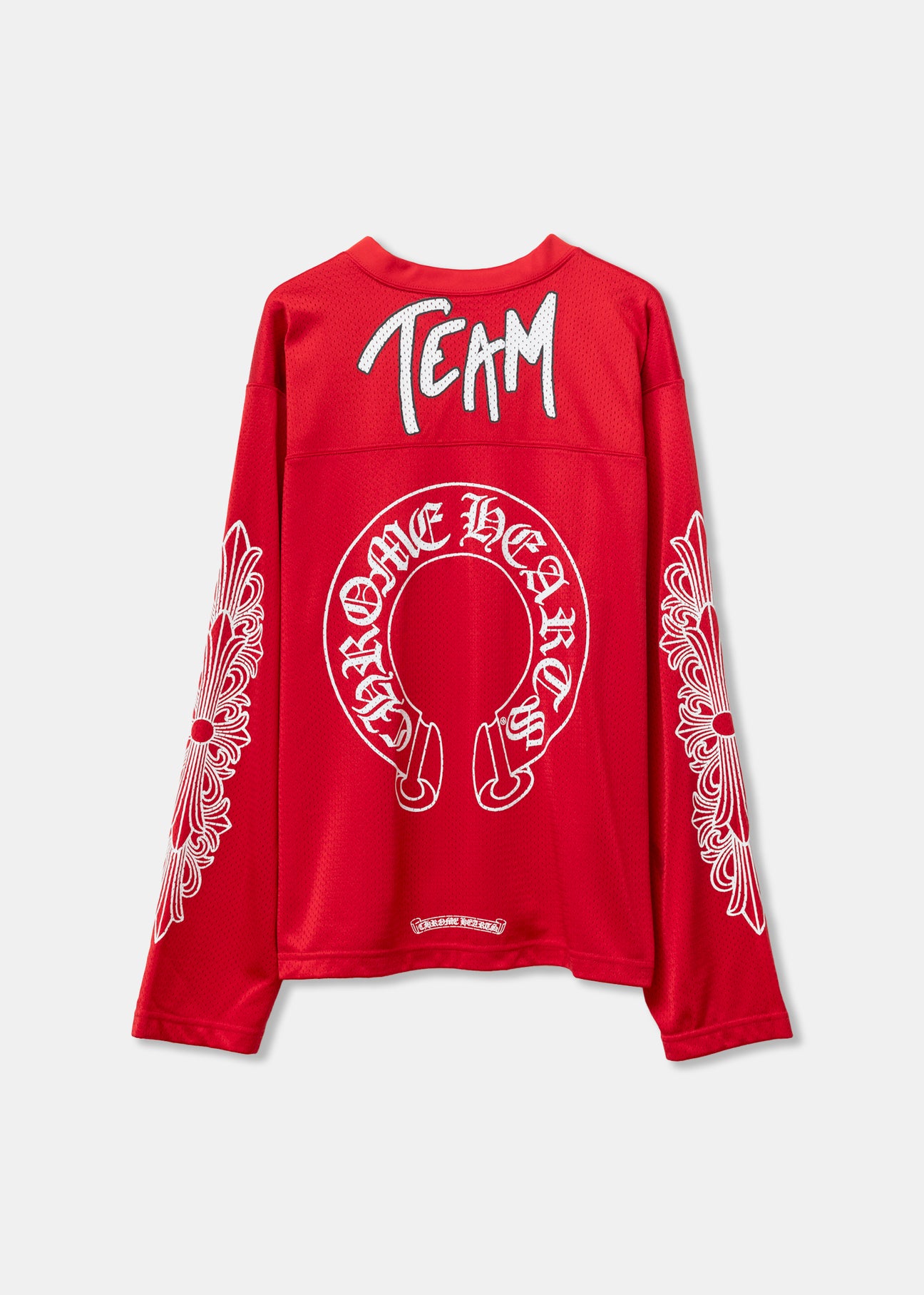 Red Chrome Hearts x Matty Boy Hockey Long Sleeve Jersey – 017 Shop