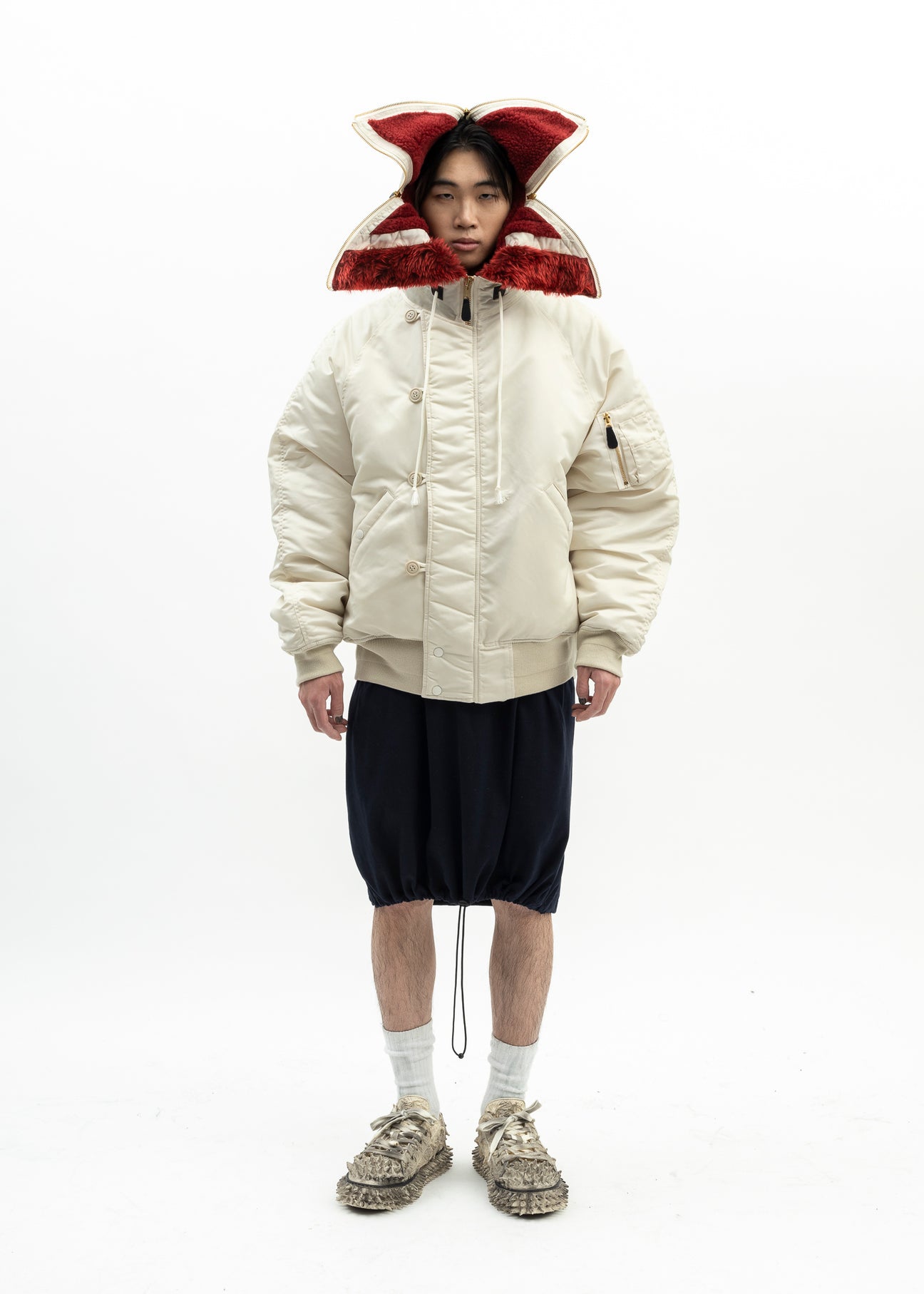 ジャケット・アウター Doublet Petal Mouth Hood Bomber Jacket Doublet Petal Mouth Hood Bomber Jacket in Green for Men | Lyst