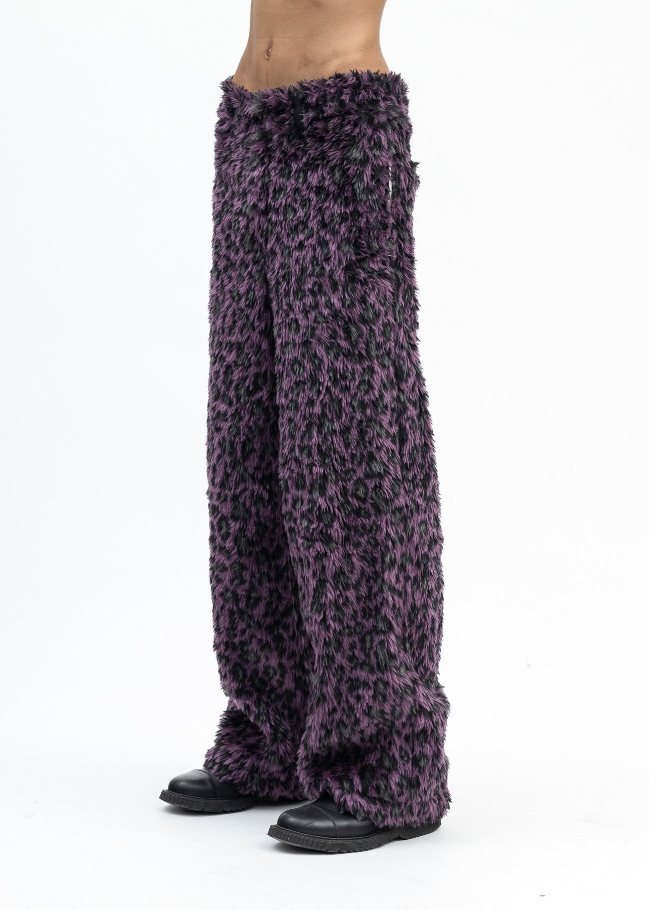PURPLE LEOPARD FAUX-FUR DEVIL PANTS – 017 Shop