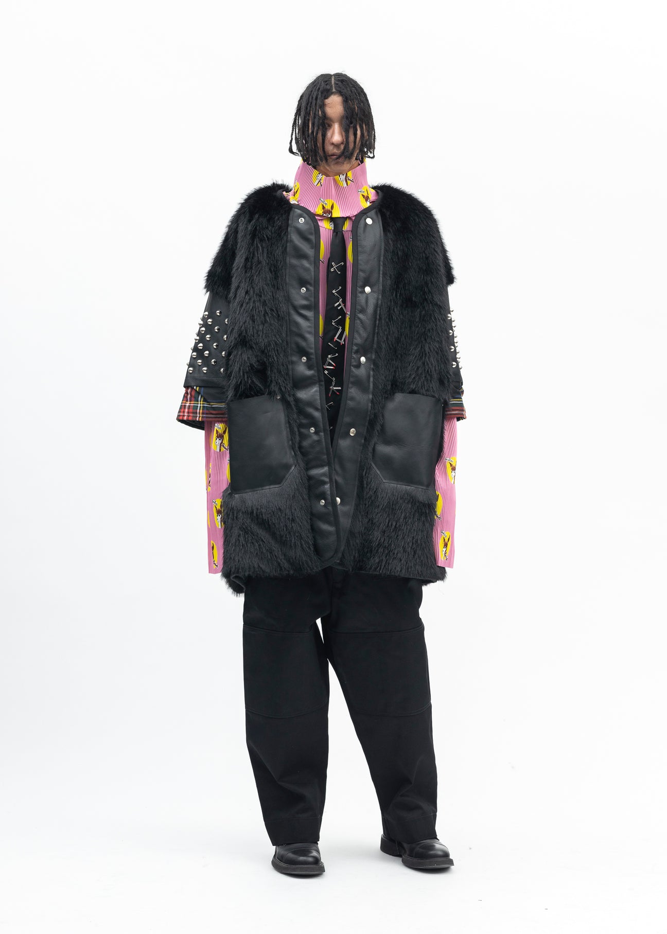 BLACK KIDILL × DICKIES LOOSE FIT BONDAGE PANTS – 017 Shop