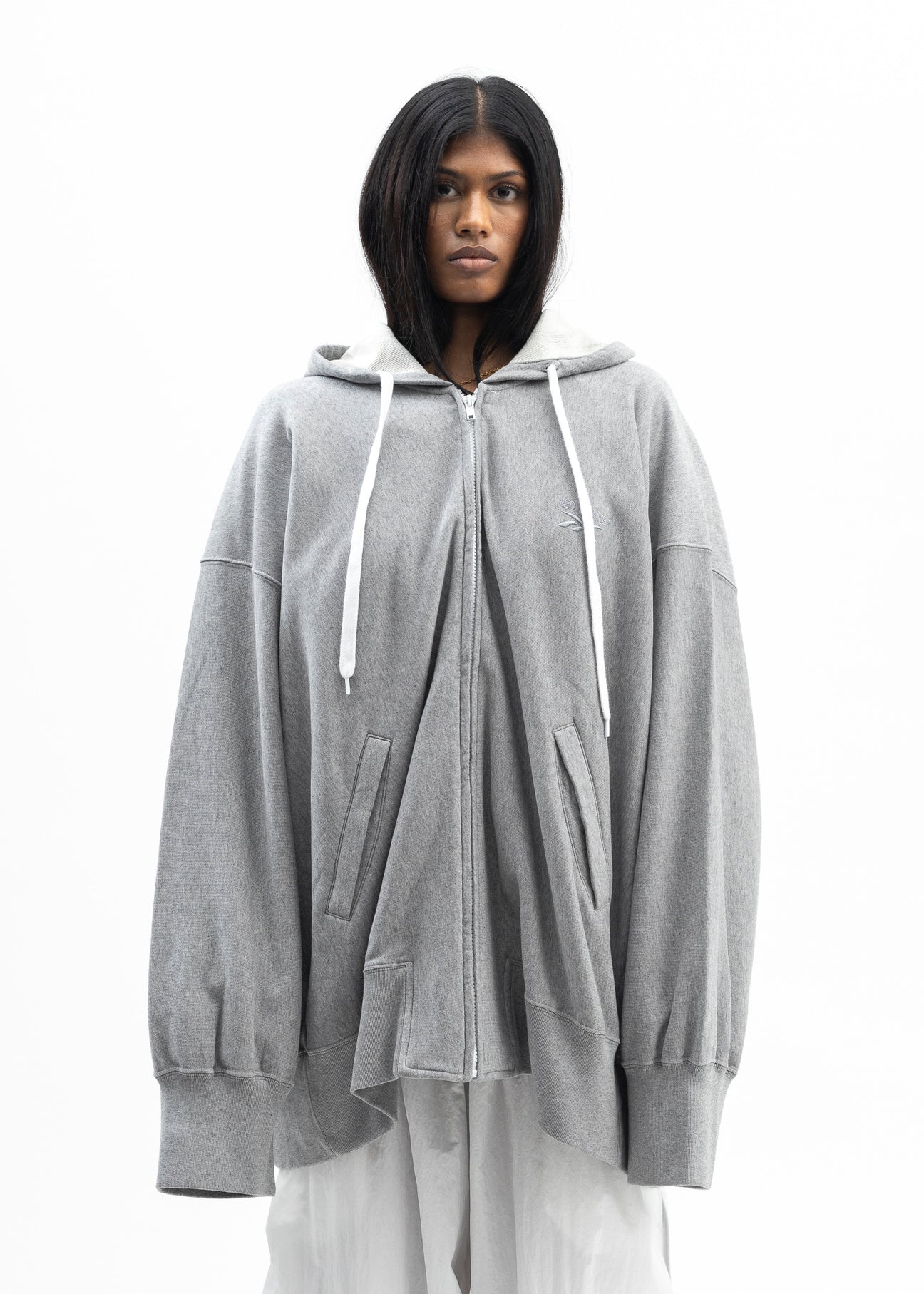 HED MAYNER X Reebok ZIPPED HOODIE GREY MELANGE – 017 Shop