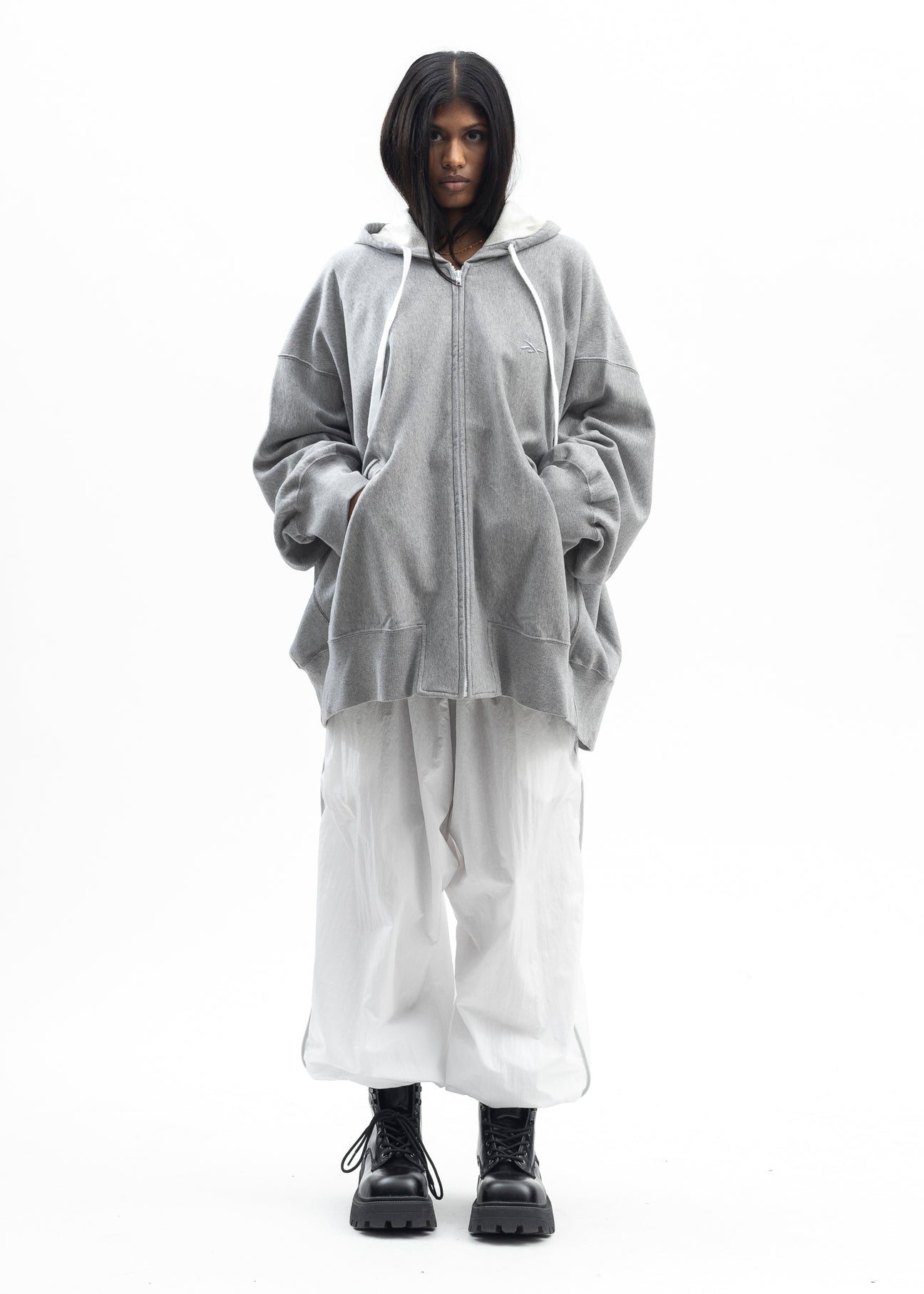 HED MAYNER X Reebok ZIPPED HOODIE GREY MELANGE – 017 Shop