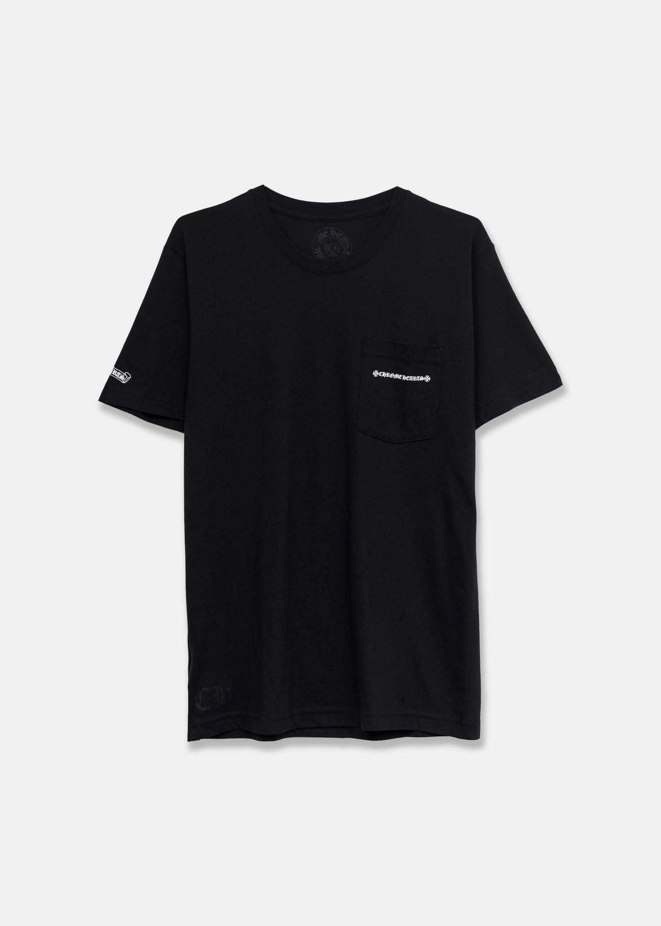 【Chrome Hearts】Cemetery Cross Tire Tracks T-shirt★半袖 Chrome Hearts Cemetery Cross Tire Tracks T-shirt White Men's