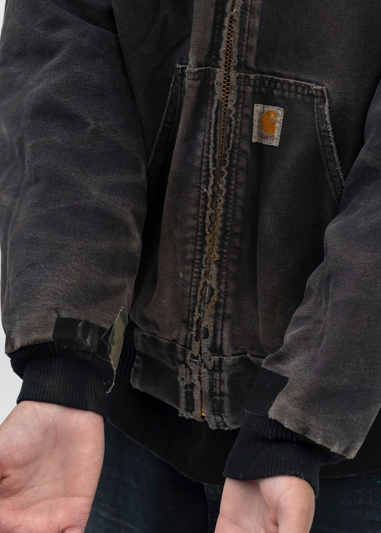 Vintage Black Carhartt Hooded Jacket – 017 Shop