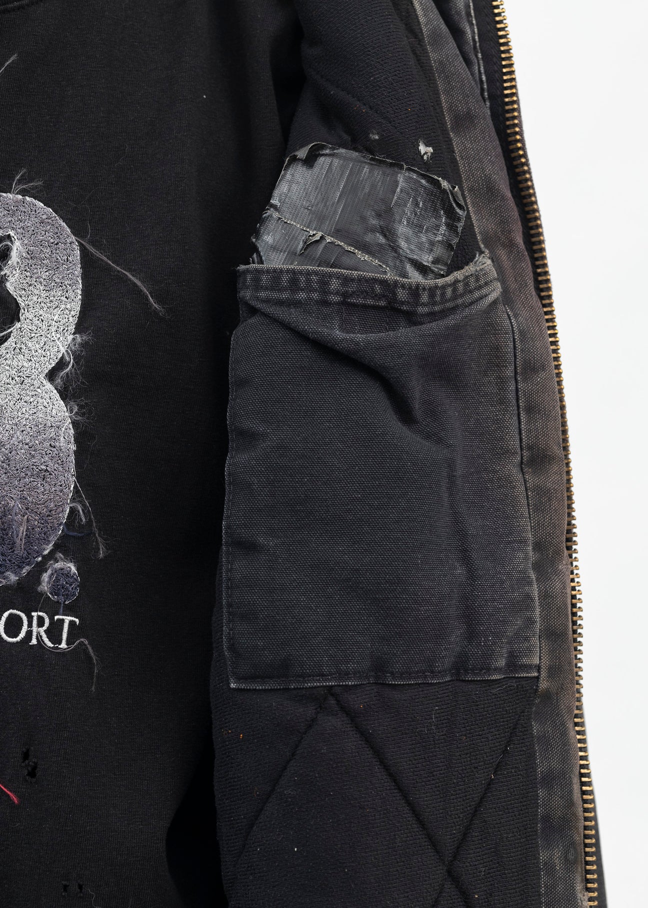 Vintage Black Carhartt Hooded Jacket – 017 Shop