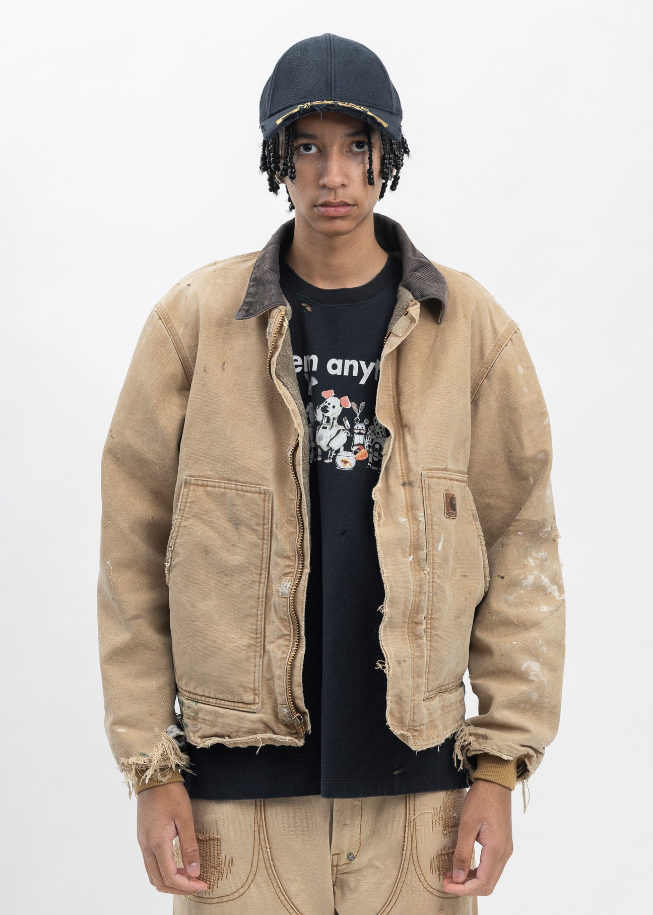 Vintage Beige Carhartt Detroit Jacket – 017 Shop