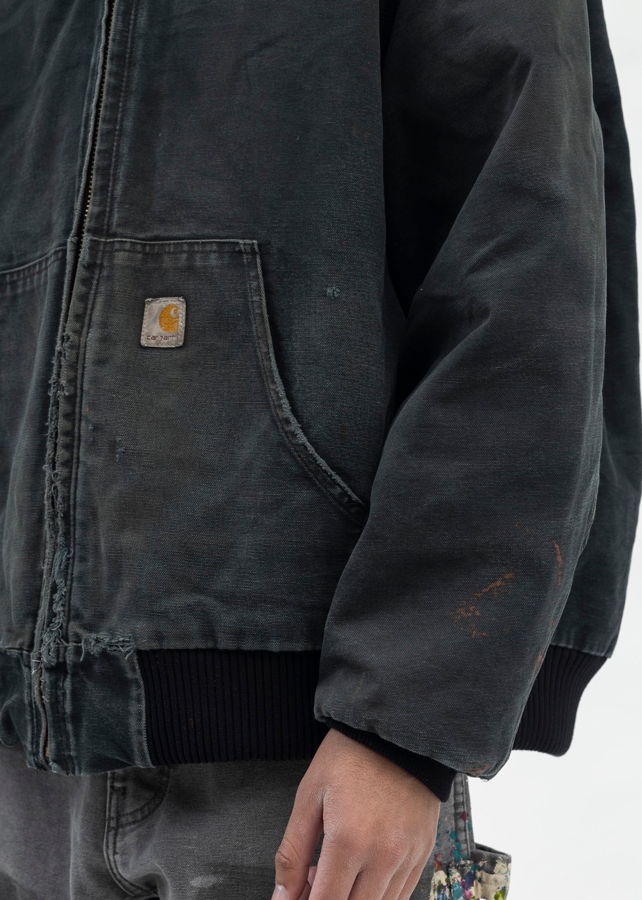 Vintage Black Carhartt Hooded Jacket – 017 Shop