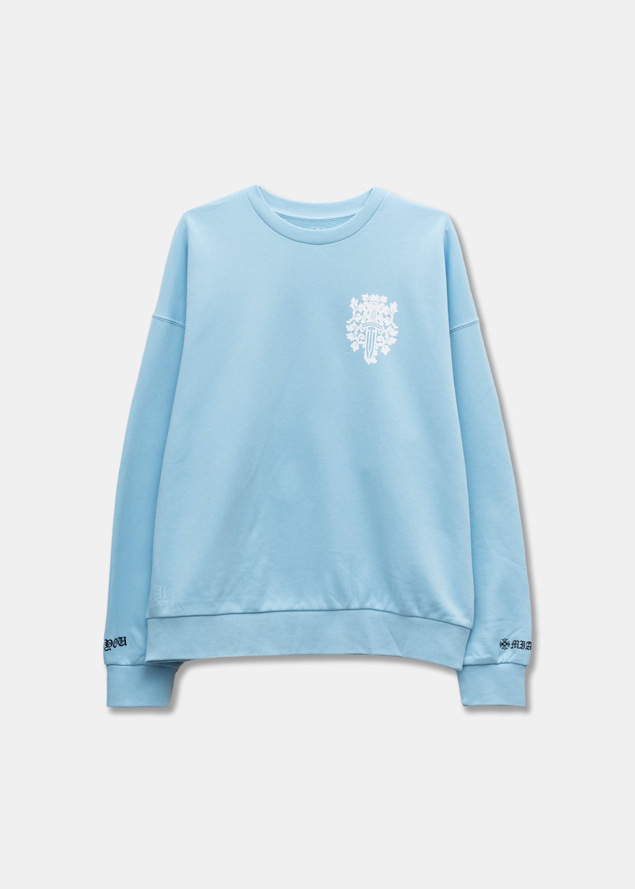 Chrome Hearts Baby Blue Love You Miami Crewneck – 017 Shop