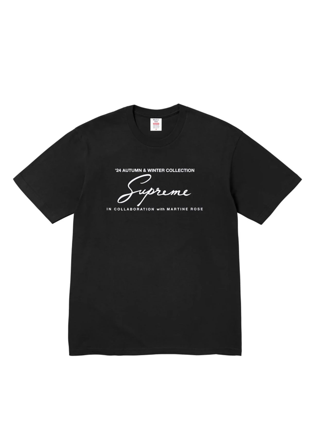Supreme X Martine Rose Logo Tee - Black – 017 Shop Supreme X Martine Rose Logo Tee - Black – 017 Shop