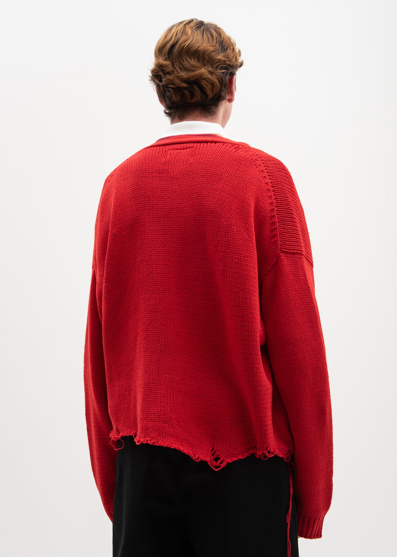 ダブレット doublet 3D PATCH CUT-OFF CARDIGAN Red 3D Patch Cut Off Cardigan – 017 Shop