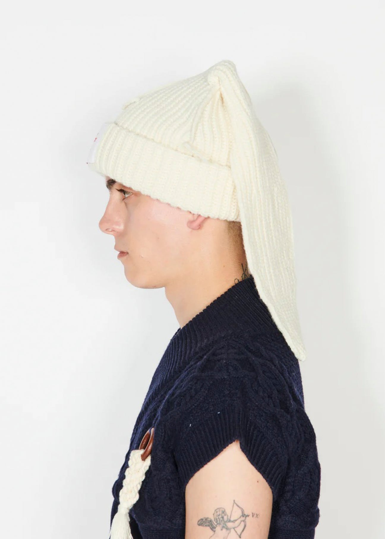 ECRU CHUNKY RABBIT BEANIE – 017 Shop