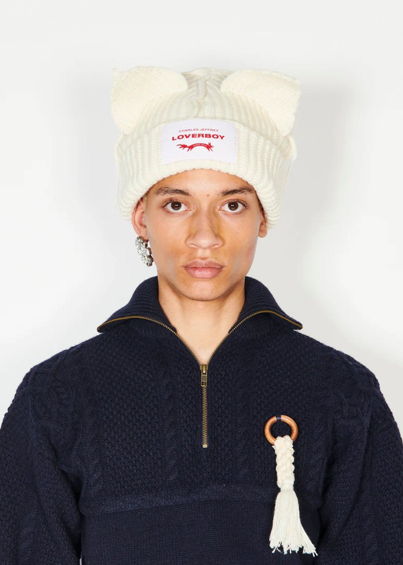 ECRU CHUNKY EARS BEANIE – 017 Shop