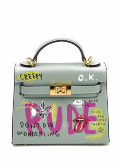 Guernika Paint Cube Small Skull Kangaroo Bag