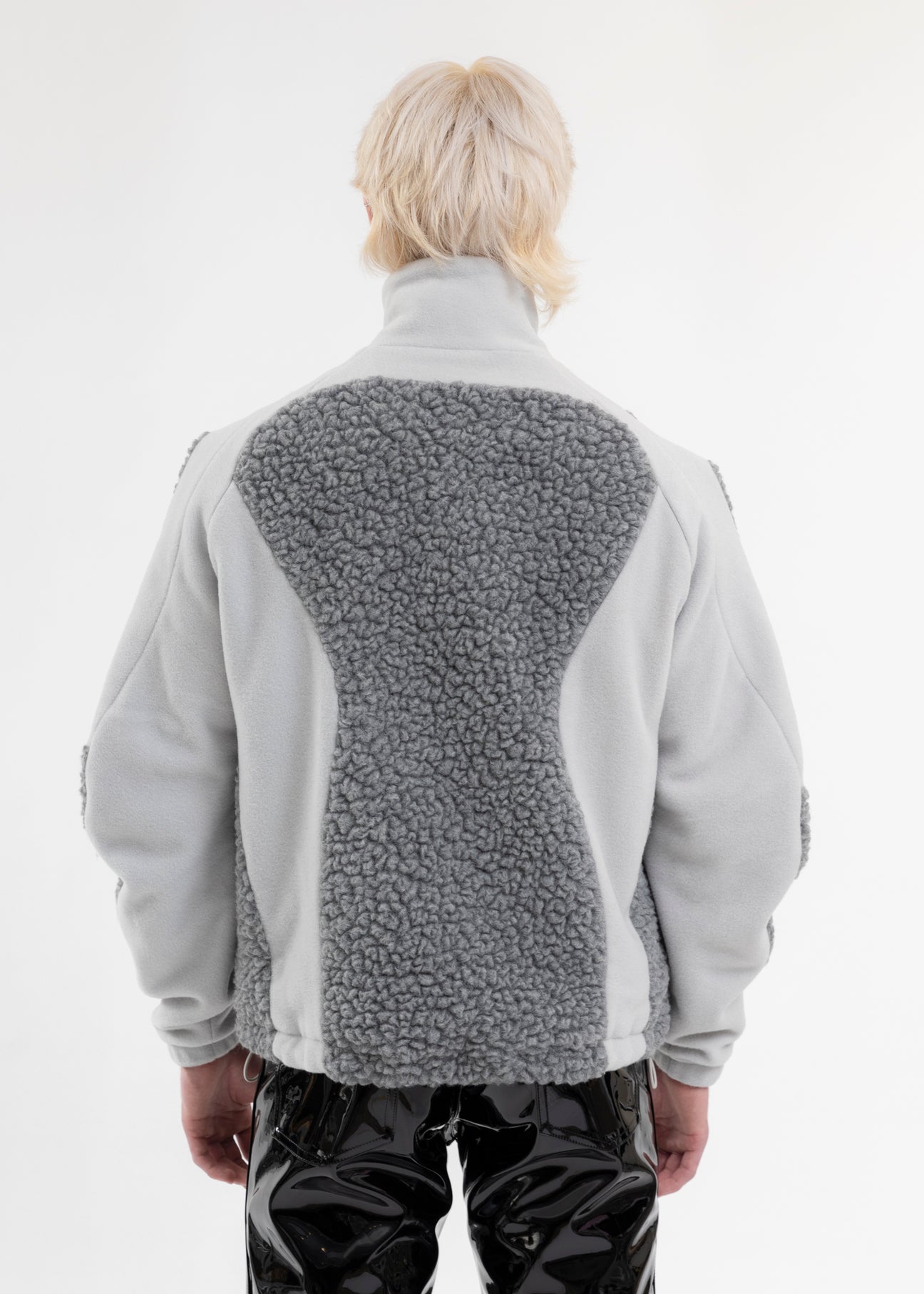 GREY TWO TONE FLEECE JACKET 017 Shop