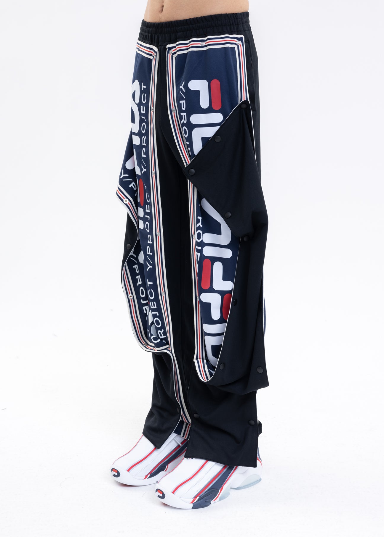 Black Y/PROJECT X FILA PANEL Pants – 017 Shop