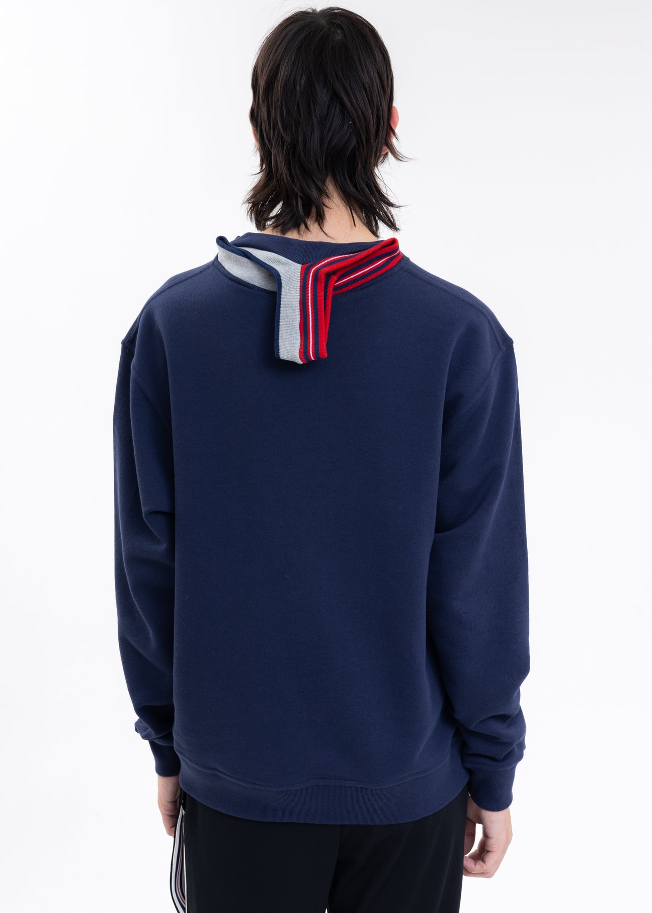 トップス Yproject x FILA THREE COLLAR SWEATSHIRT Y/Project x Fila Three Collar Sweatshirt in Grey | FWRD