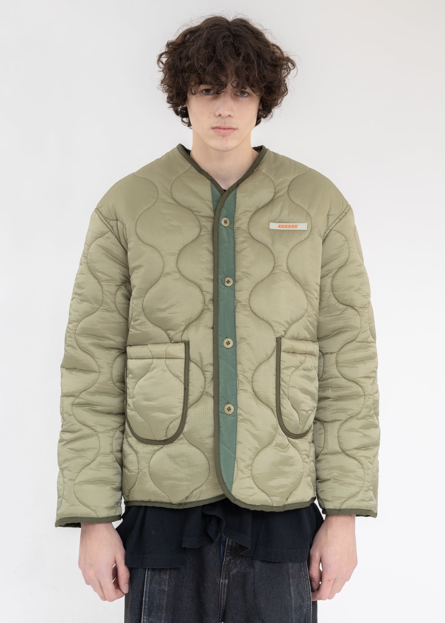 Khaki QUILTED JACKET With YLUML – 017 Shop