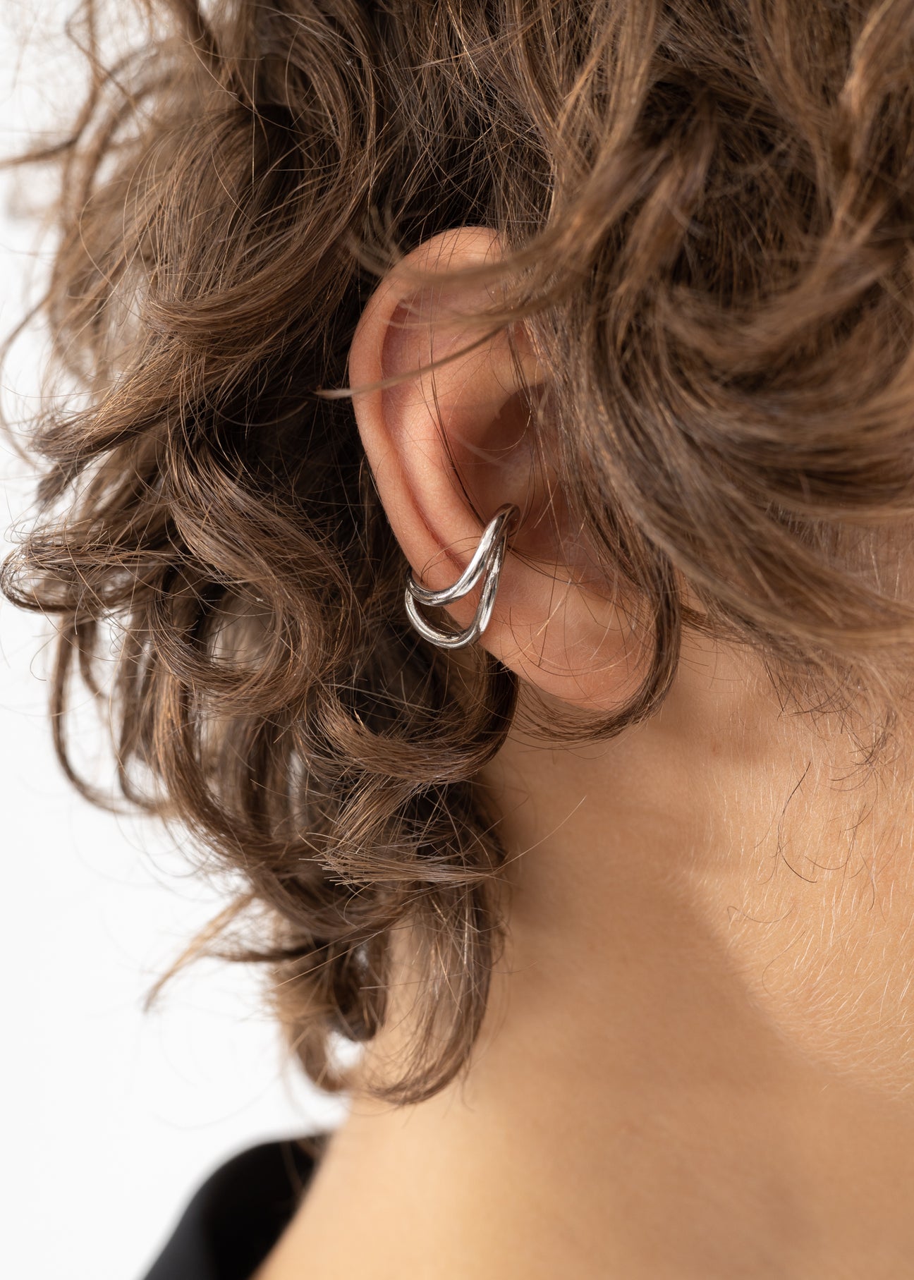 ◎reinheart◎ Saturn earcuff Silver Outline Ear Cuff- Single – 017 Shop