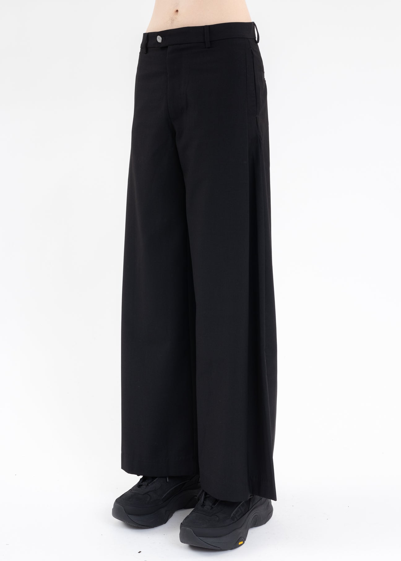 Buy Black Elastic Back Wide Leg Trousers from Next Canada