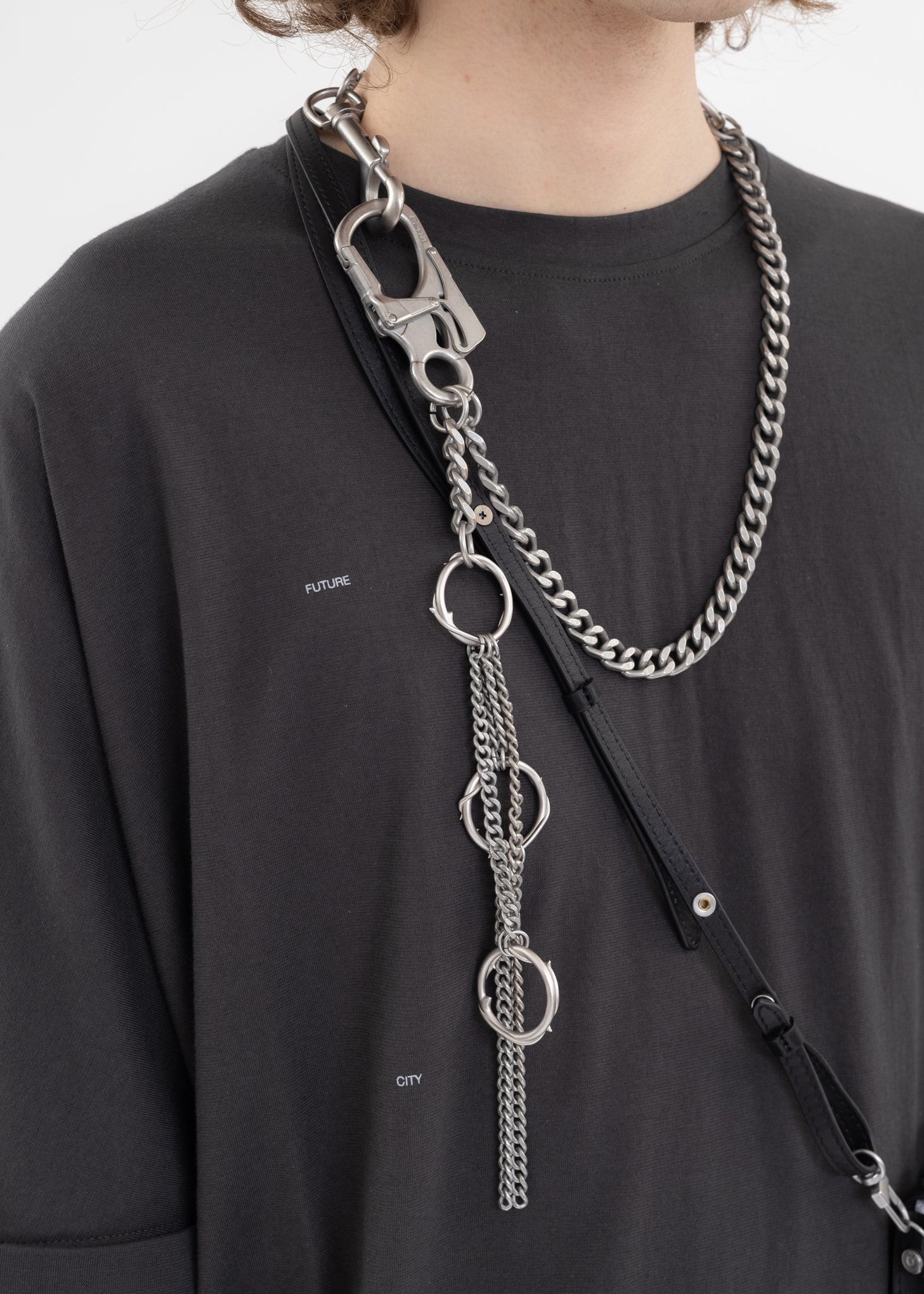 Silver Thorns And Chain Pants Chain – 017 Shop