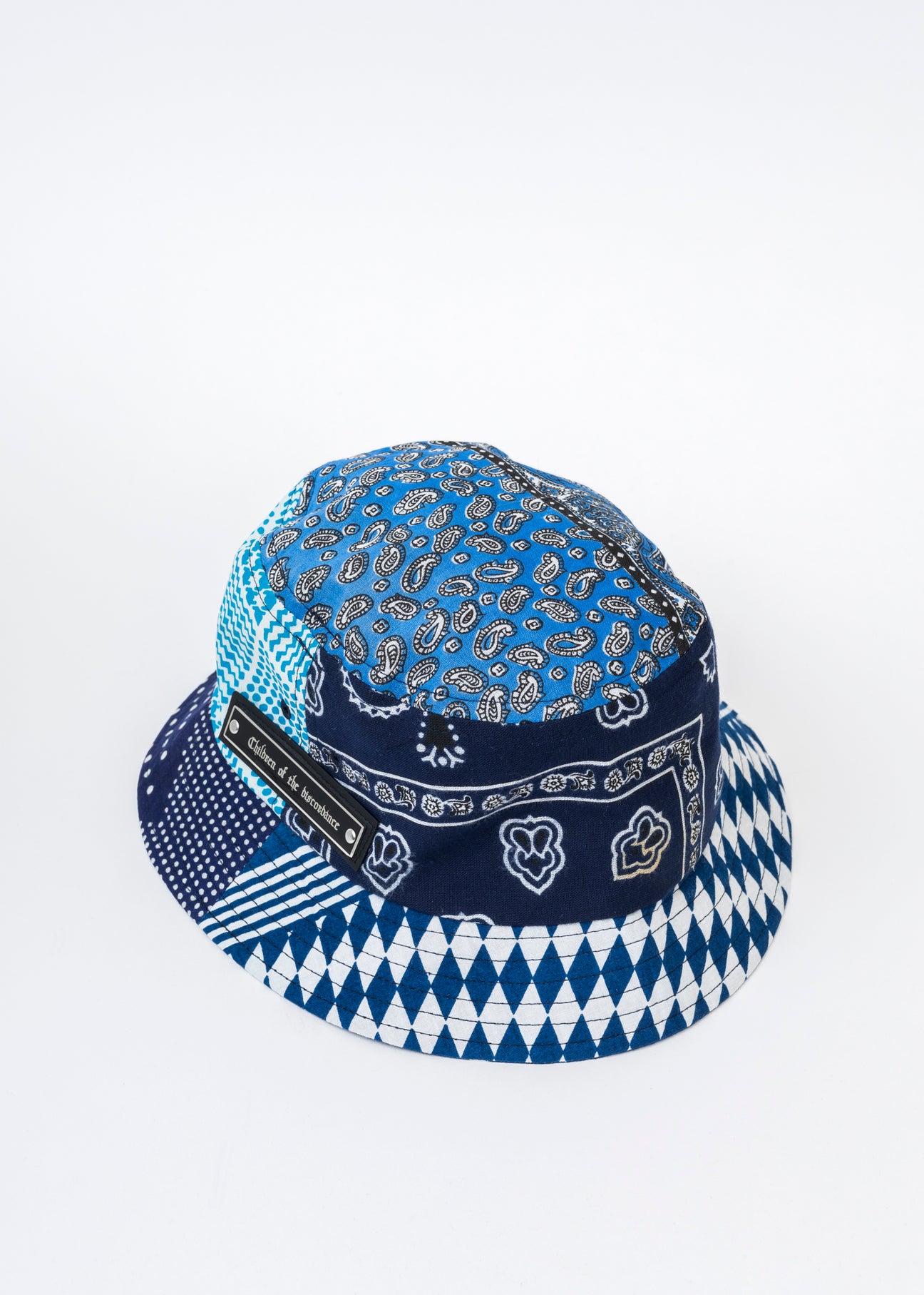 Navy BANDANA BUCKET HAT