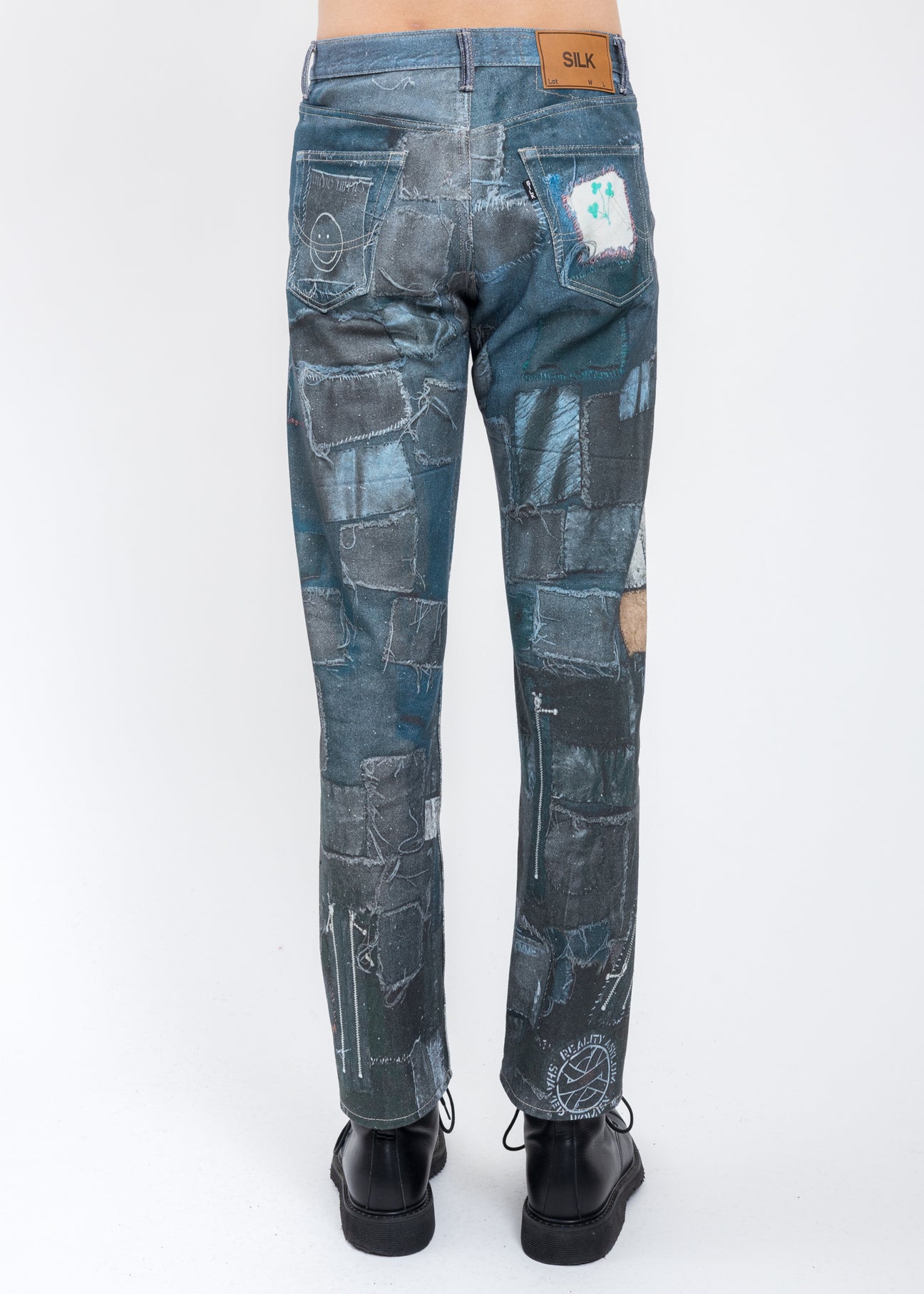 Black PHOTO PRINT Pants – 017 Shop