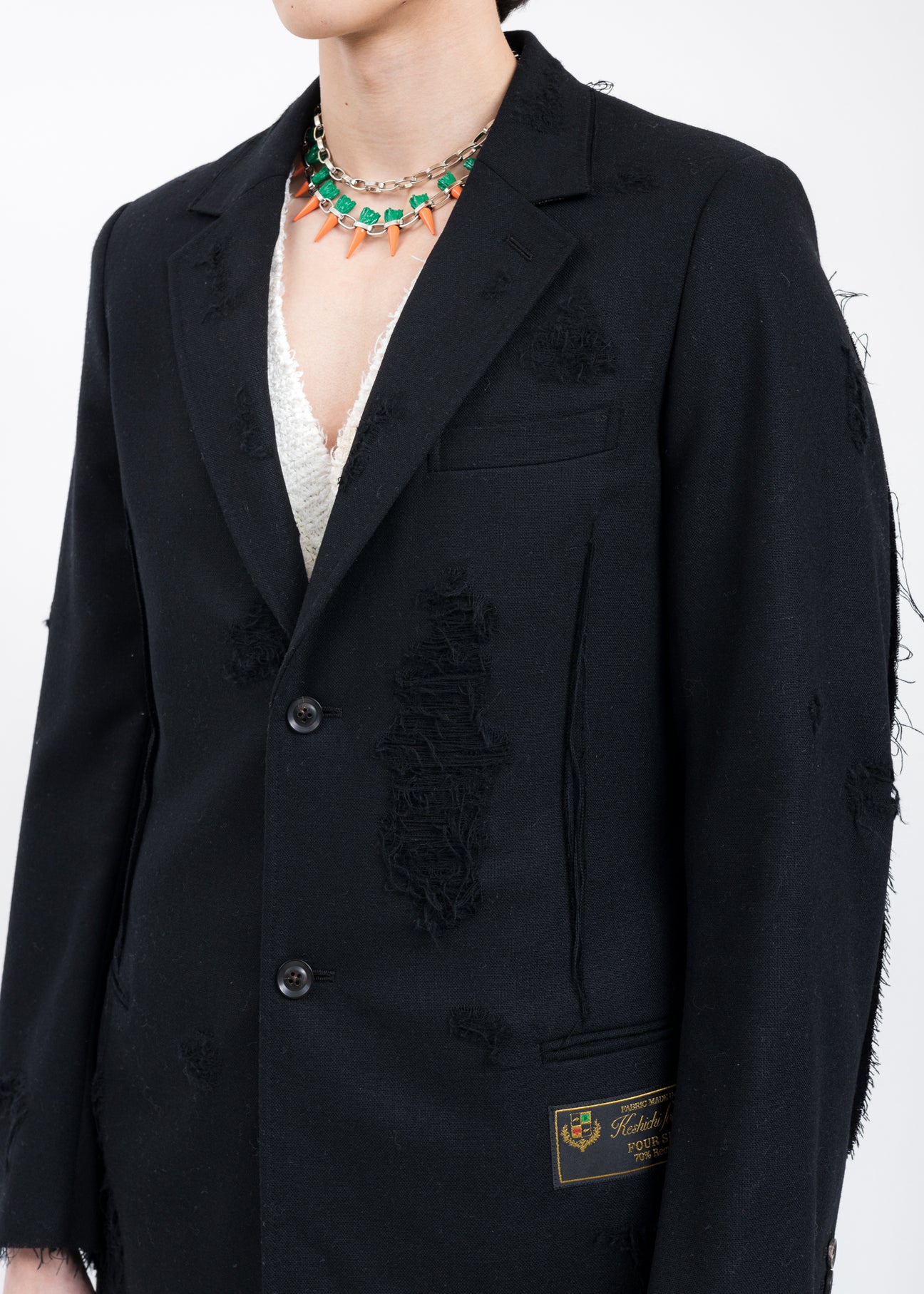 Doublet RECYCLE meansgetting WOOL DAMAGED Jacket