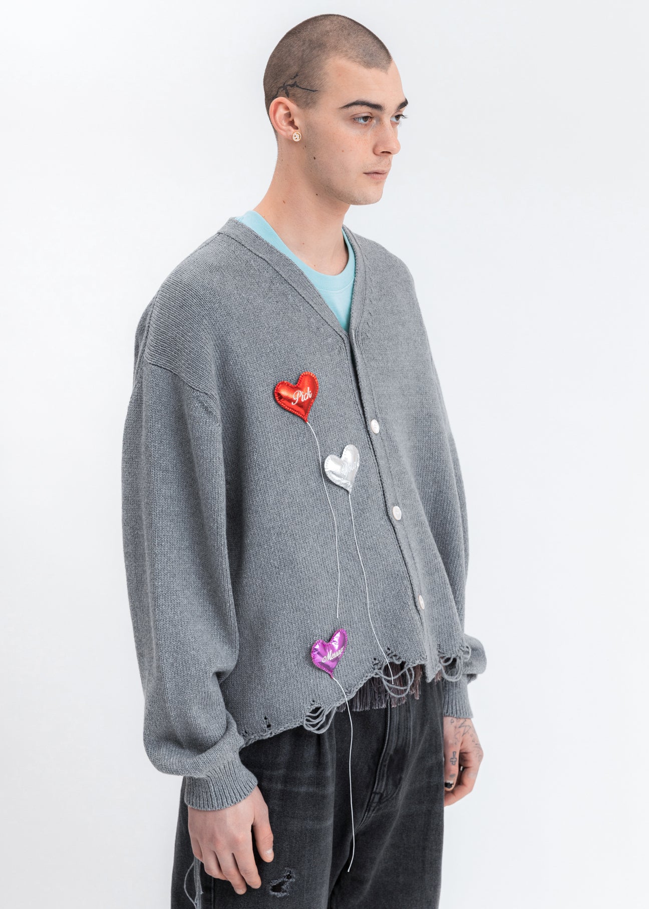 Doublet Happy Balloons Cardigan - | Garmentory Black cardigan 