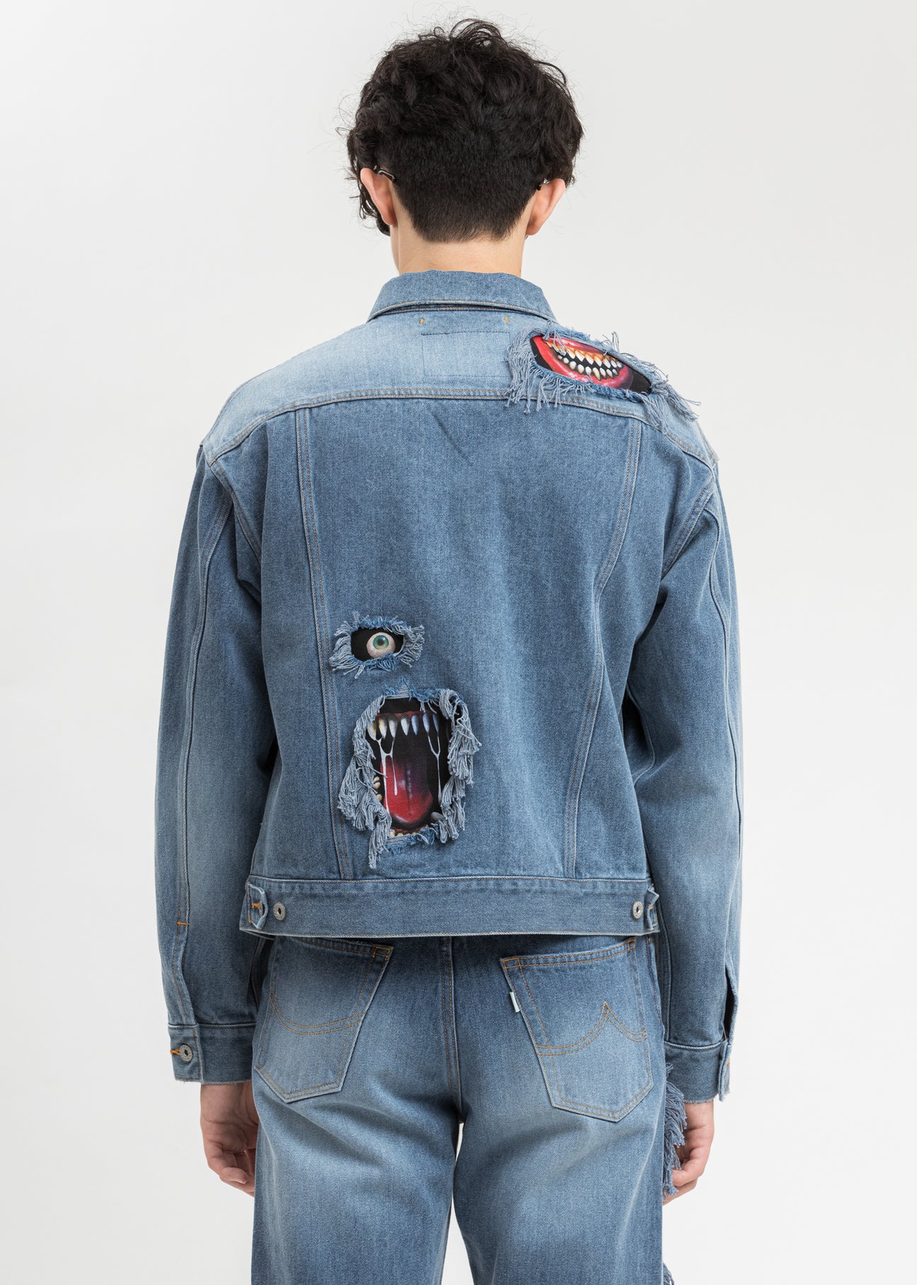 Indigo Recycle Denim Monster Repair Jacket – 017 Shop