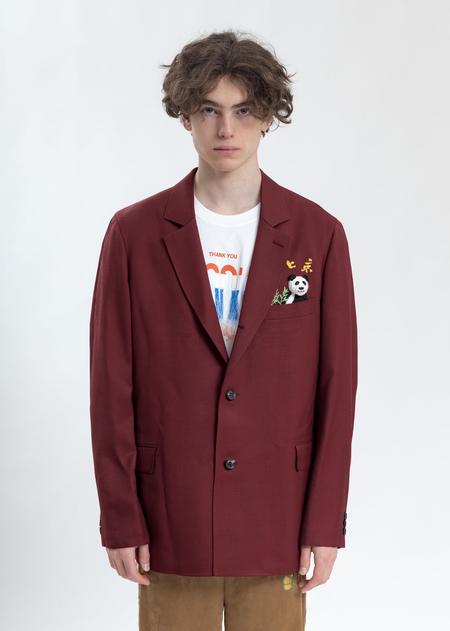 Red Puppet Animal Embroidery Jacket – 017 Shop